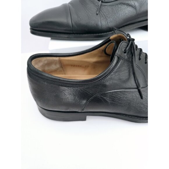 Magnanni Federico Black Leather Cap Toe Oxford Lace Up Dress Mens Shoes 11 D main image 6